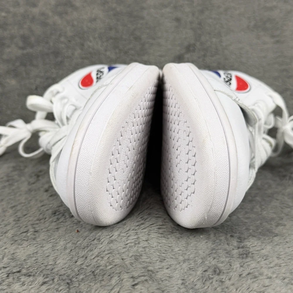 PEPSI Shoes Men’s 12 White Sneakers Lace Up Casual Athletic Retro Tennis Logo - Picture 10 of 12